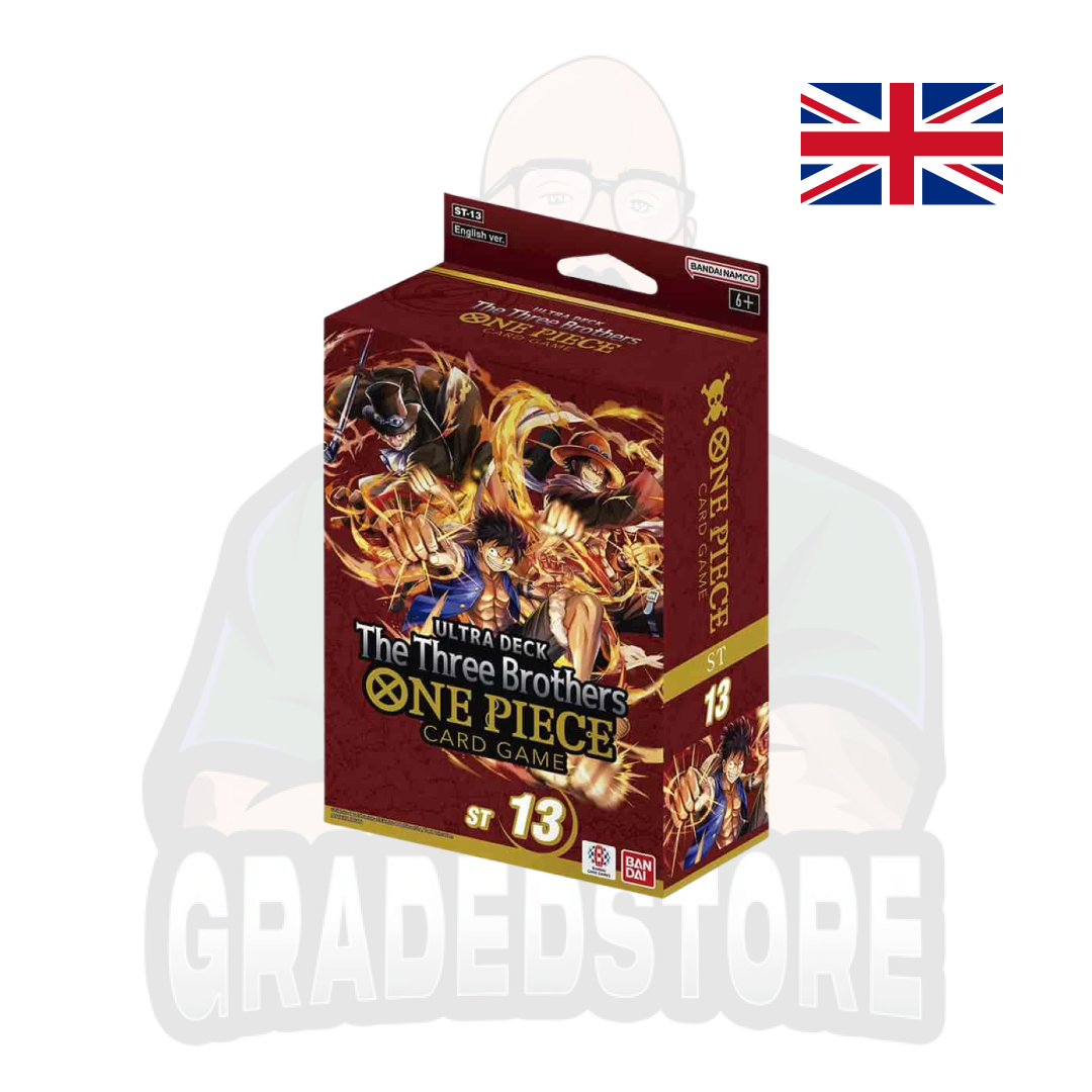 One Piece TCG - The Three Brothers ST13 - Ultra deck (ENG) Gradedstore One Piece TCG - The Three Brothers ST13 - Ultra deck (ENG) Gradedstore