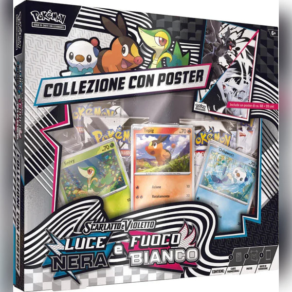 Pokemon Collezione con Poster Luce Nera e Fuoco Bianco - 18/07/2025