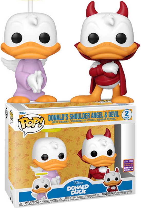 Donald Duck-Angel & Devil WonderCon Exclusive Pop! Vinyl 2-Pack